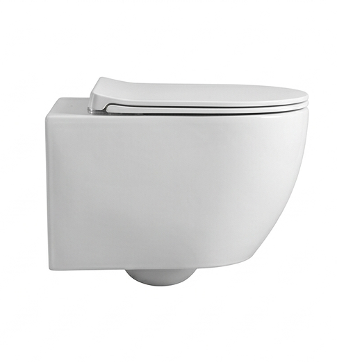 Wall Hung Toilet - SH-009 (Rimless, P-trap 180mm, with Bidet)