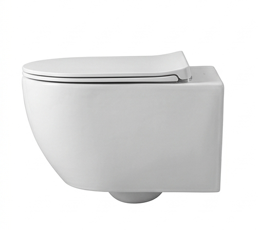 Wall Hung Toilet - SH-009 (Rimless, P-trap 180mm, with Bidet)